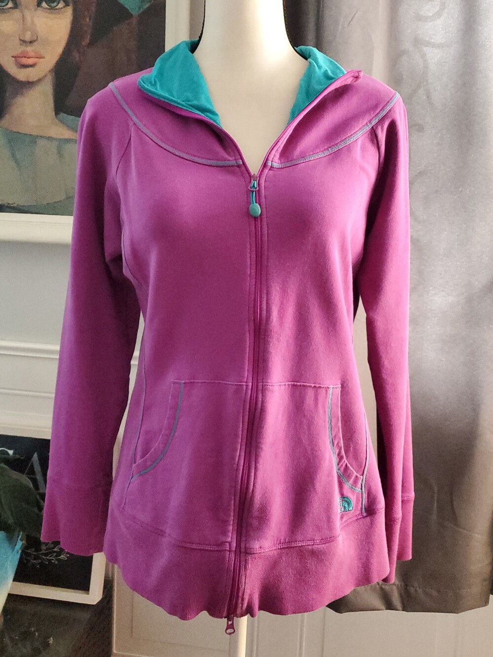 THE NORTH FACE Lightweight Mock Neck Full Zip Fitted Jacket L